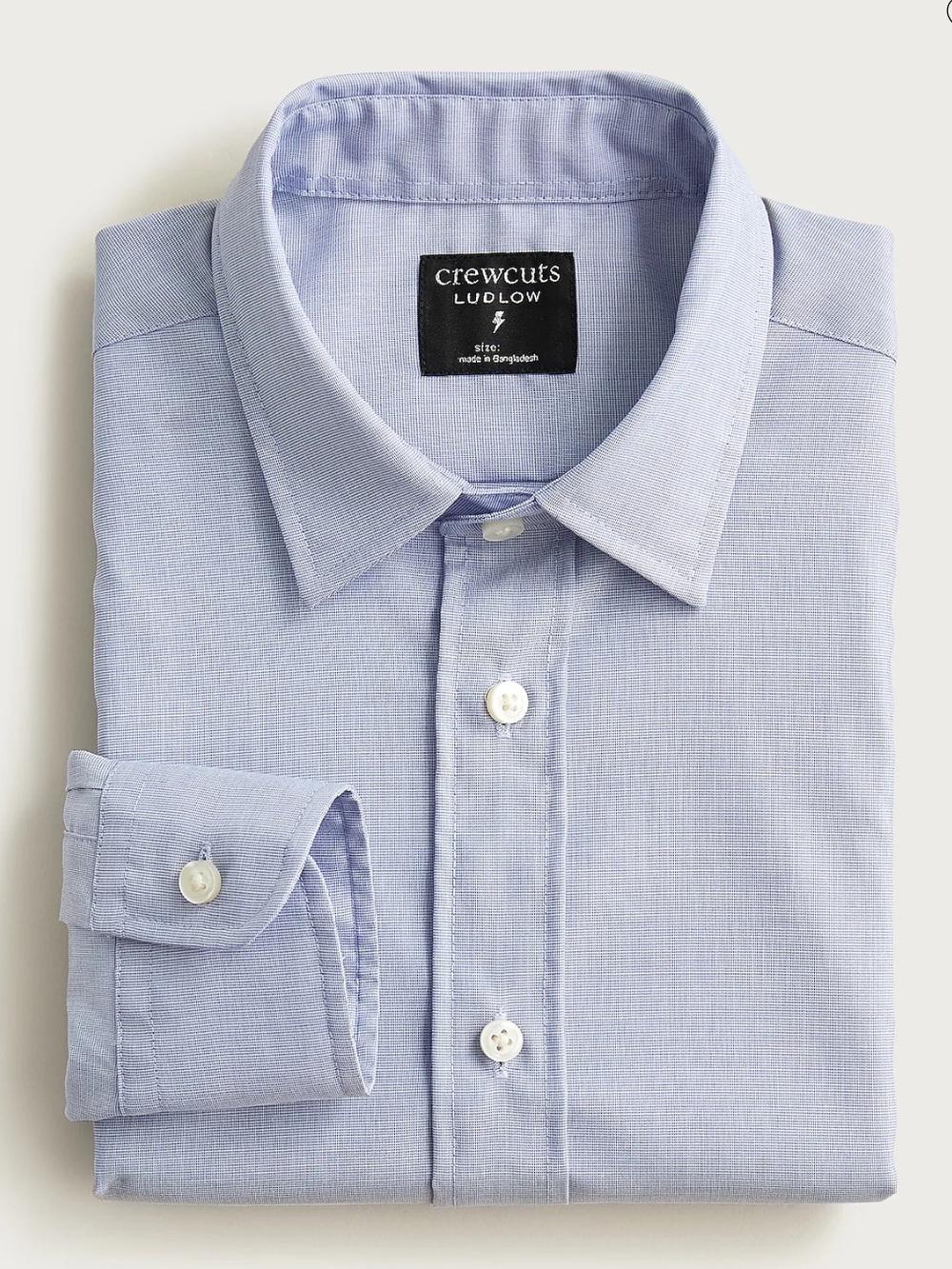 J crew blue Boys' Ludlow Premium fine cotton dress shirt